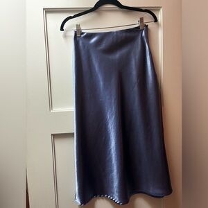 Blue slip skirt never worn don’t know brand